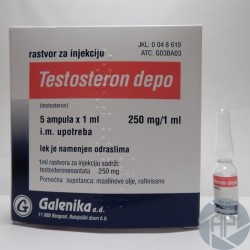 100x Testosteron depo Galenika (250mg/1ml)