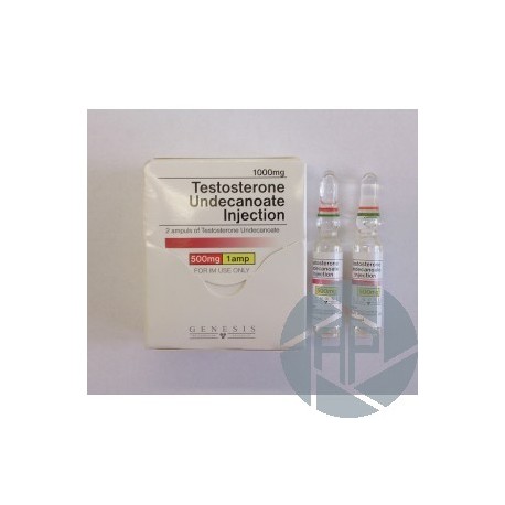 Testosterone Undecanoate Injection Genesis 2 amps [2x500mg/2ml]